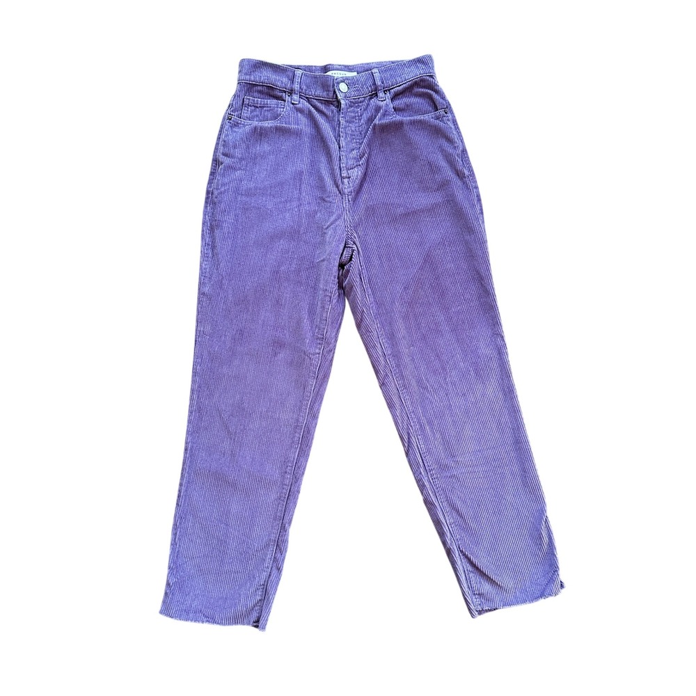 Pacsun Womens High Rise Straight Corduroy Pants 27 Purple 90s Indie Skate Witchy